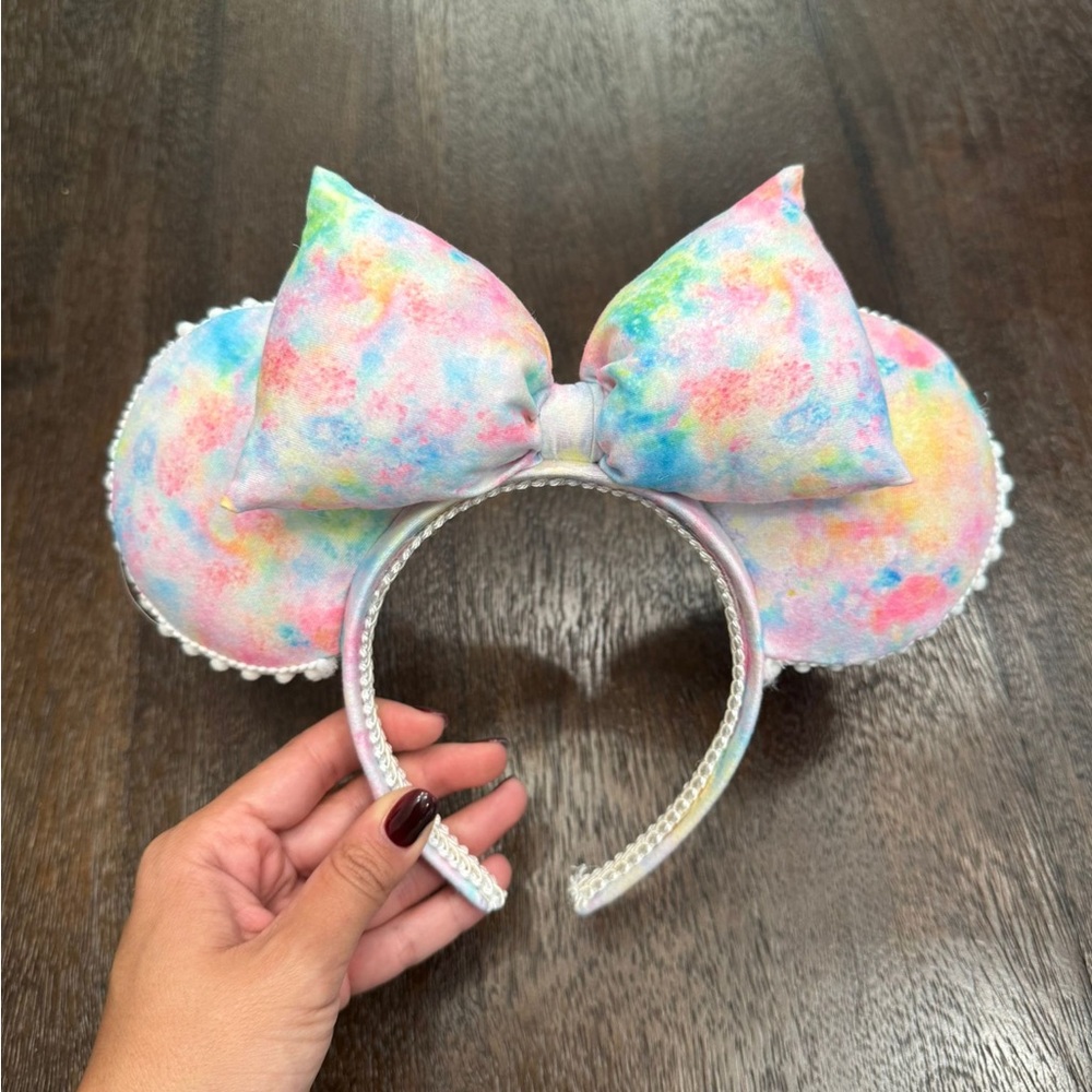 Handmade Custom Pastel Mickey Ears Headband
